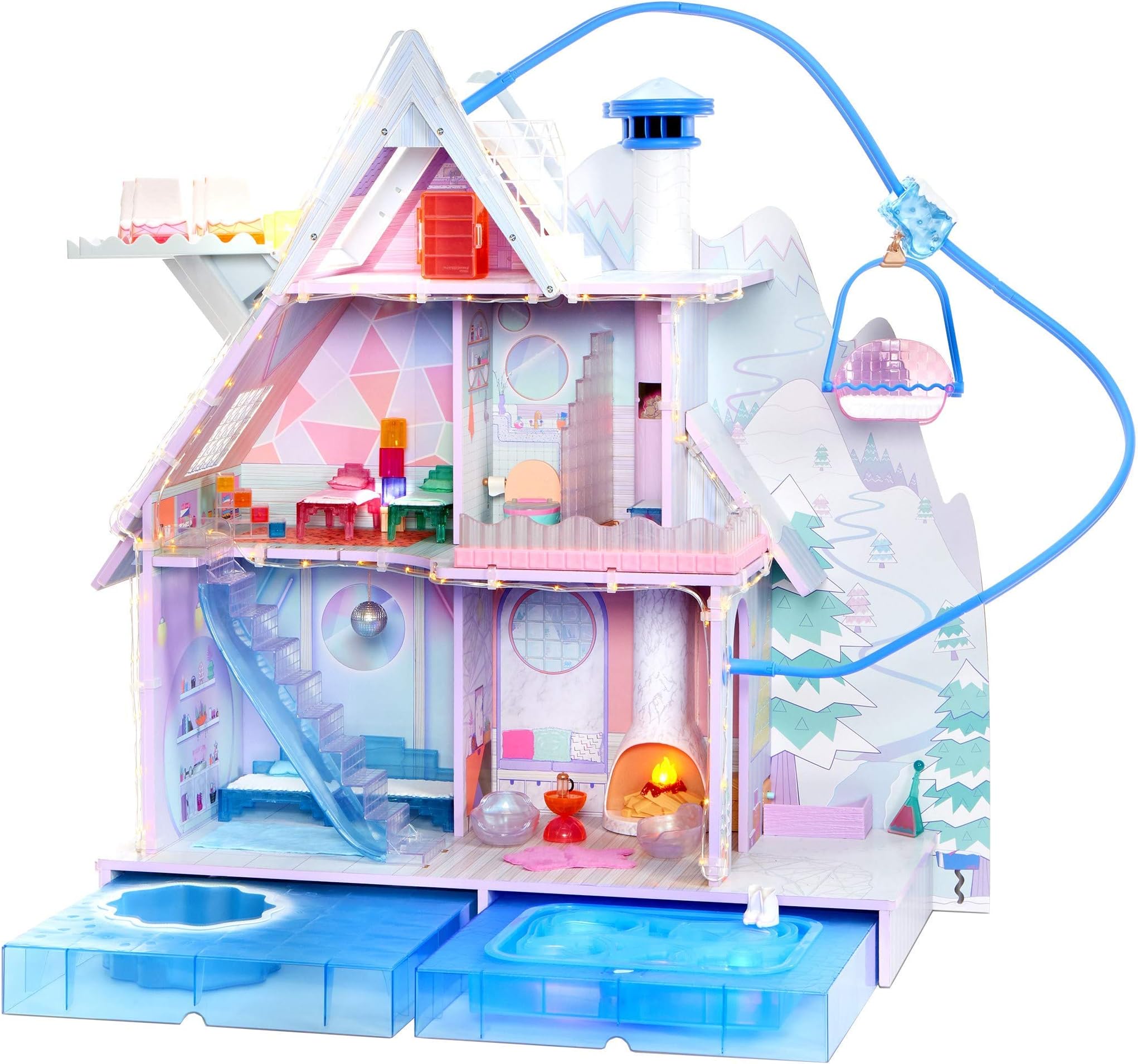 L.O.L Surprise! Winter Disco Chalet Doll House with 95+ Surprises