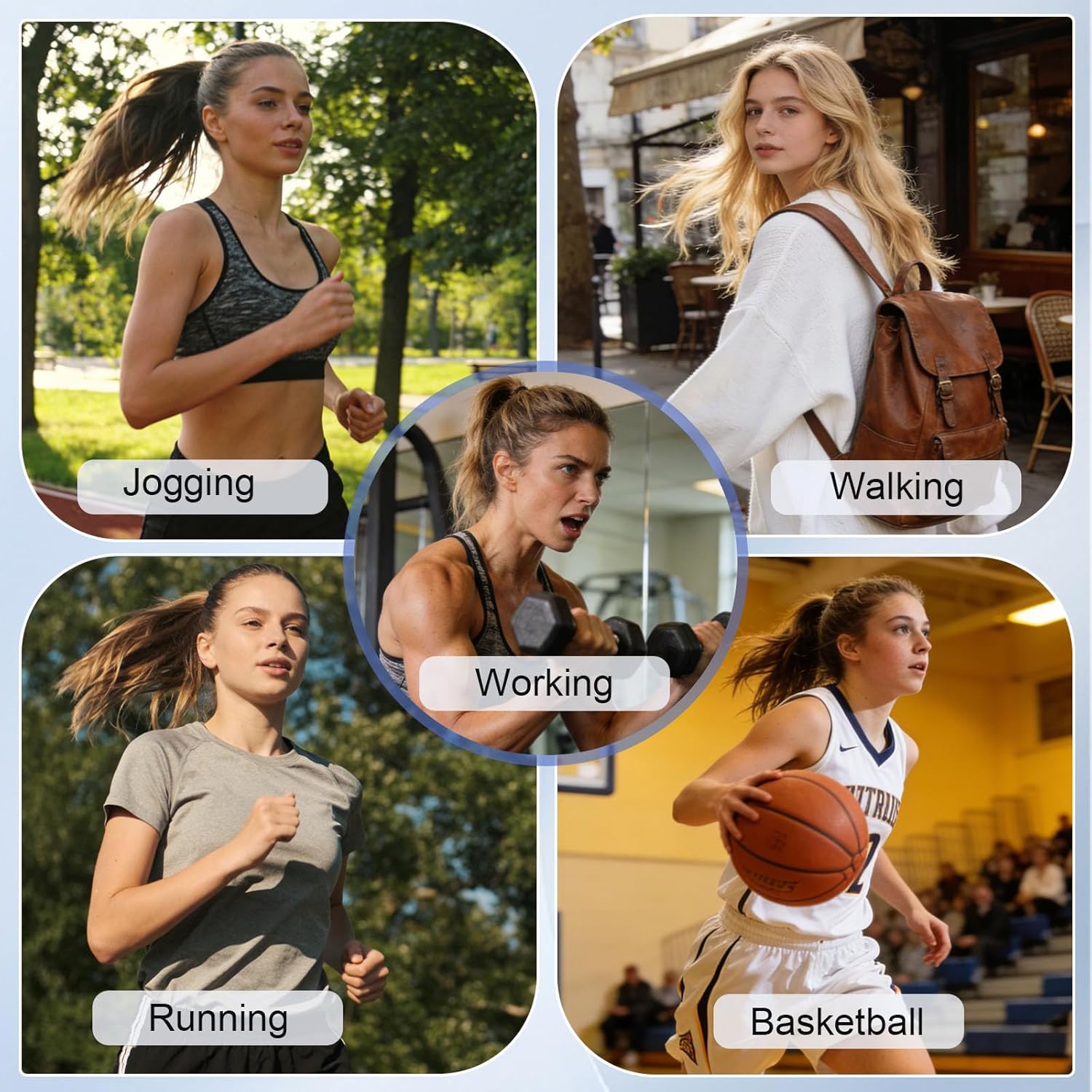 MAIZUN Womens Basketball Shoes Fashion Lightweight Breathable Basketball Shoes for Women Non-Slip Cushioning Outdoor Workout Sneakers for Running Walking Sports Training