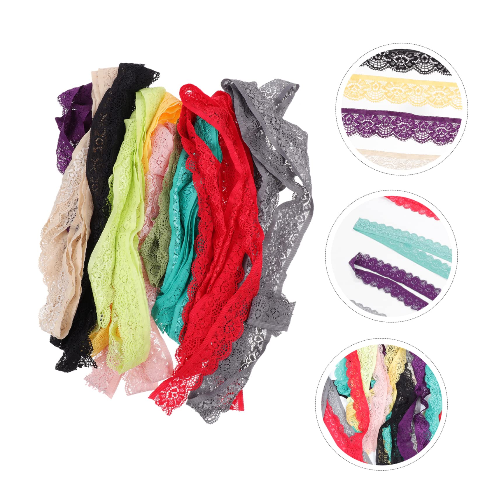 ARTIBETTER 2 Series Cinta De Encaje Para Manualidades Accesorios De Costura Para Ropa Y Decoración Diy 10 Piezas X 2
