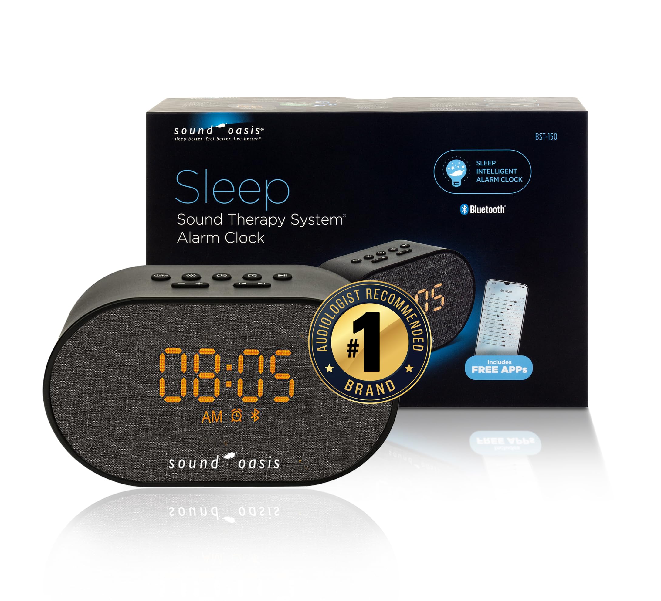 Sound Oasis® Bluetooth® Sleep Sound Therapy System® Alarm Clock