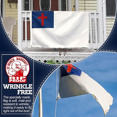 Vista 11 de Bandera de EE. UU. + cristiana + Israel + Vaticano + Templarios + Masónico, Cristiano