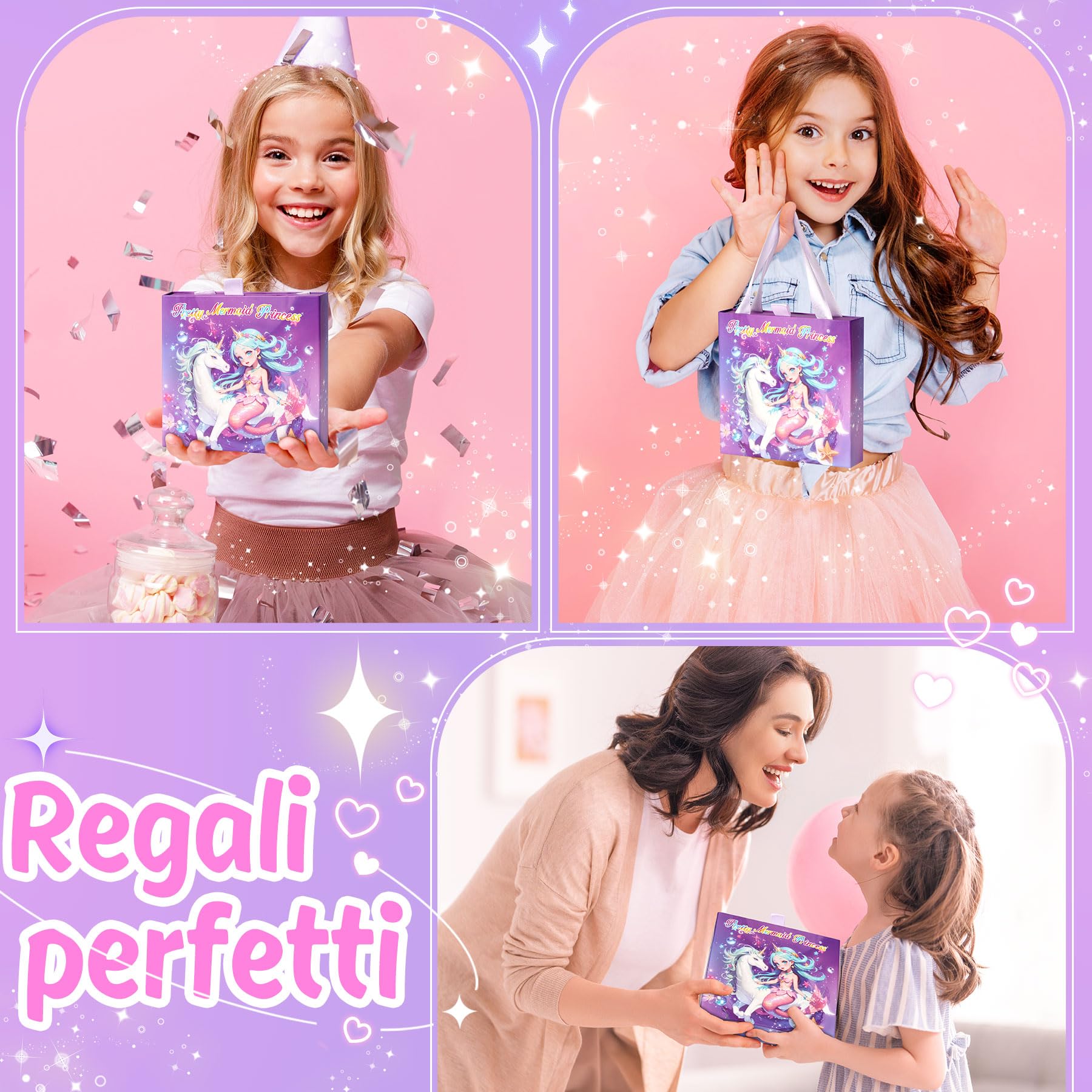 Tomylv Kit per Braccialetti Bambina, Regalo Bambina Kit Braccialetti Bambina di Creazione di Gioielli Bambina 5-12 Anni Idee Regali per Natale, compleanno, Pasqua, San Valentino