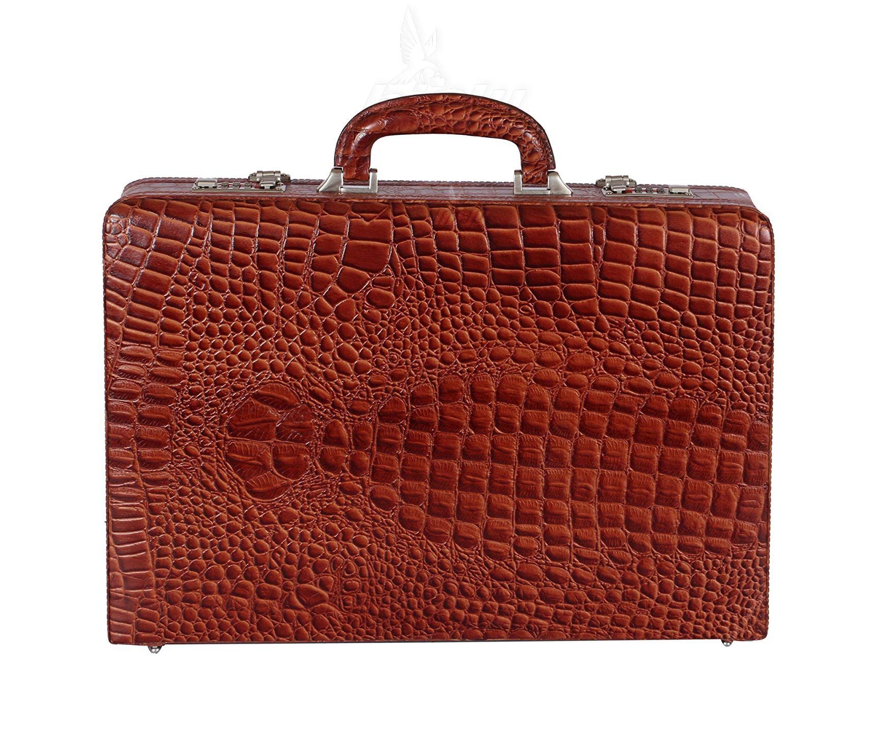 Buy Hifly Leather Briefcase for Men Expandable Unisex Croc