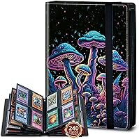 Vista 17 de Rossy Carpeta para tarjetas coleccionables, 9 bolsillos, impermeable, para coleccionar tarjetas, con 360 bolsillos laterales de carga para tarjetas