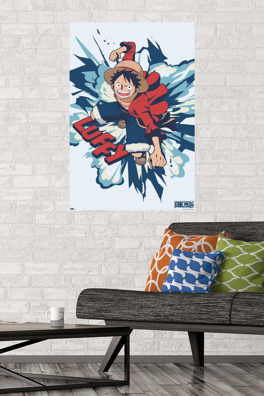 Poster Toile One Piece Luffy – Décoration Chambre 30x45 Cm, Impression HD Anime Manga