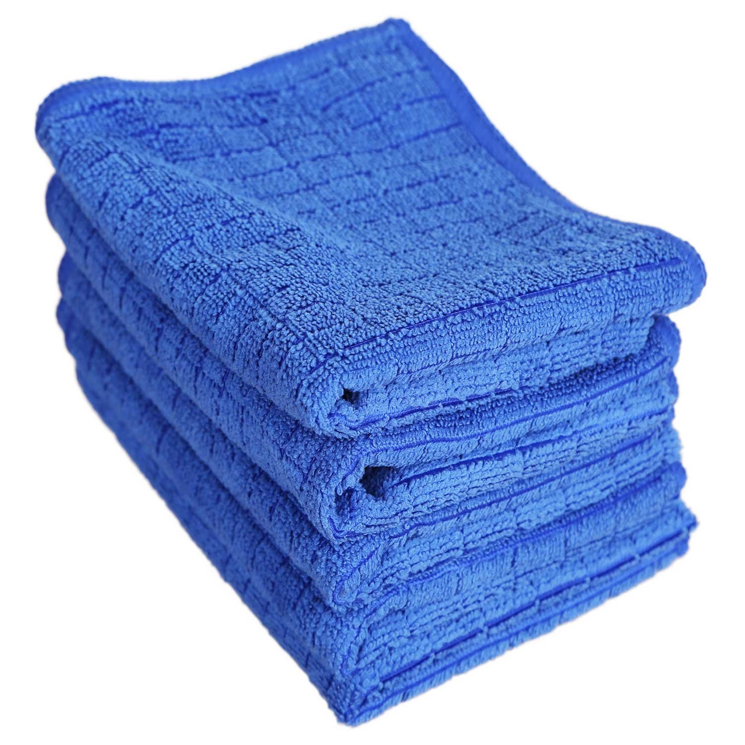 JINCLEAN5 Packs of Premium Microfiber Cloth Width 23.6" X 15.7", Multipurpose - Car care drying chamois, Cleaning dust, Office hygiene improvement, Made In South Korea