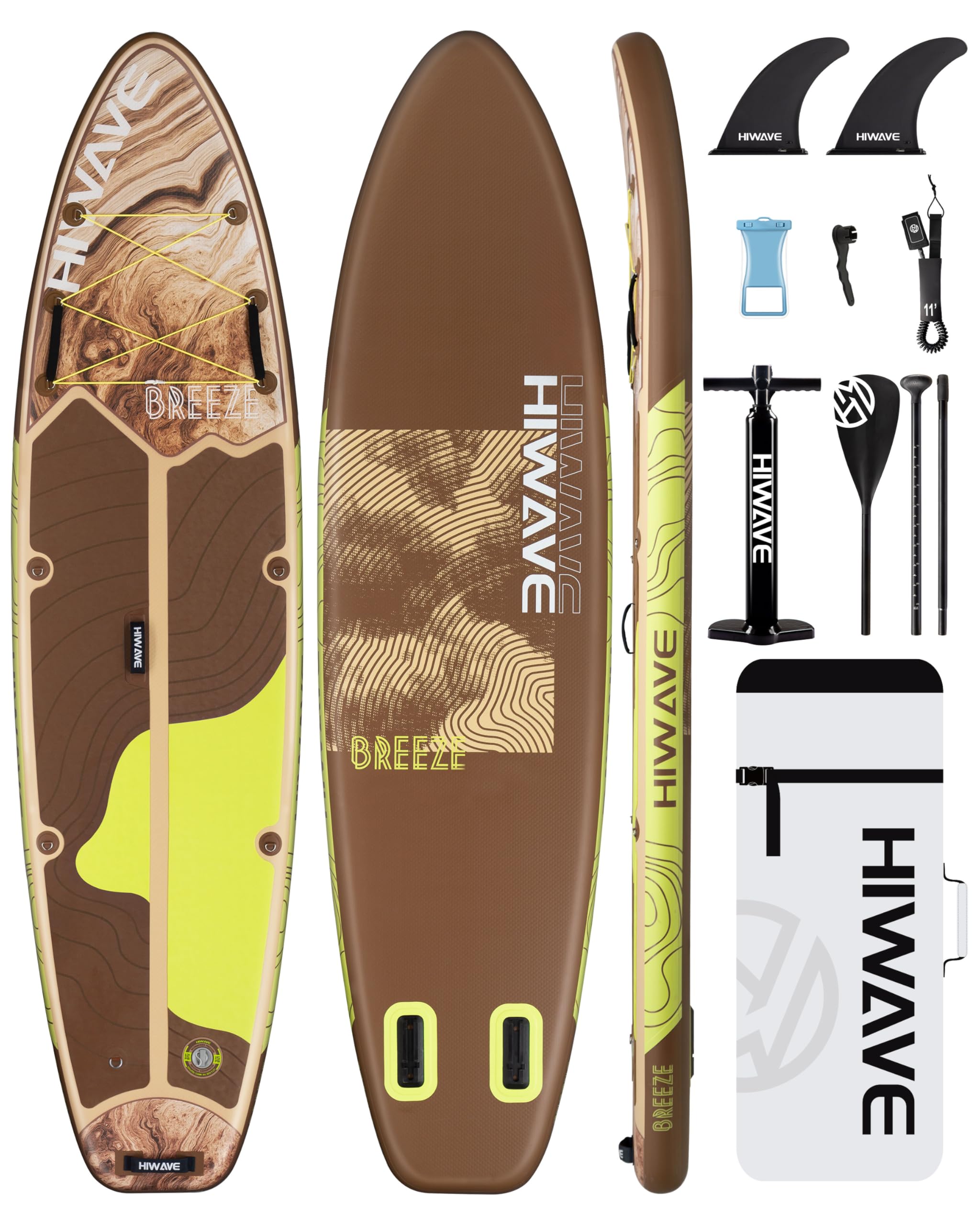 Hiwave Inflatable Stand Up Paddle Board 11'*34”*6” Sup Board