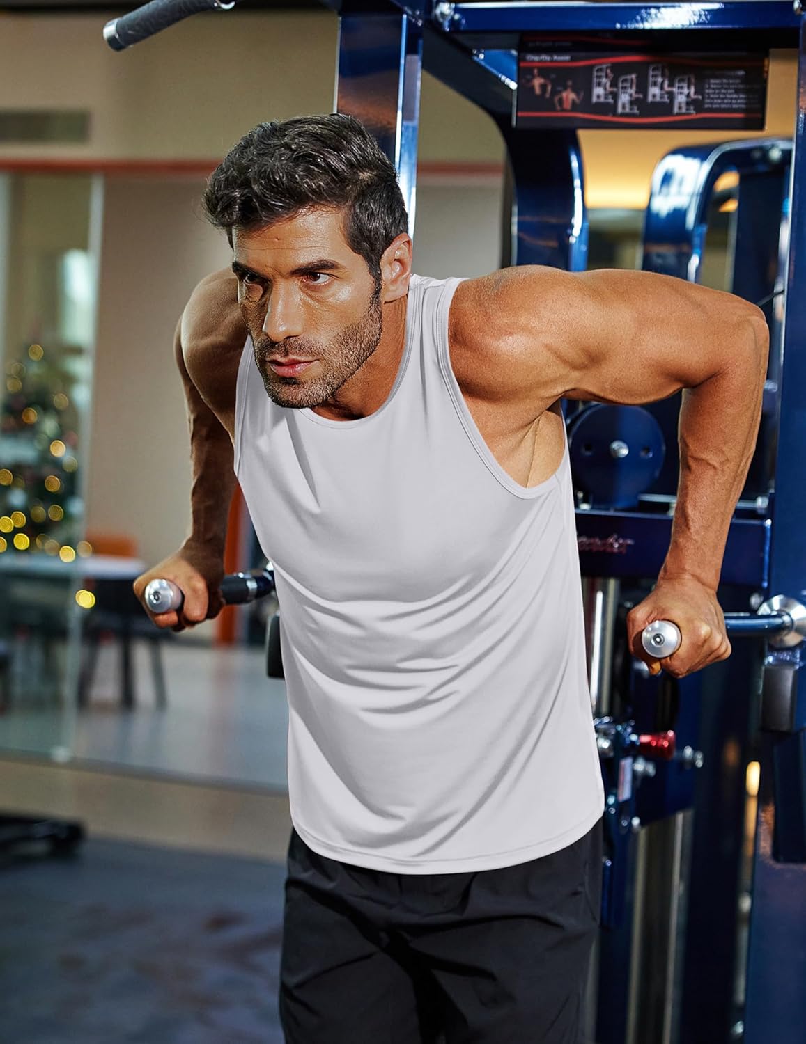 COOFANDY Mens Tank Top UPF 50+ Quick Dry Sleeveless Shirts Summer Workout Muscle T Shirt Cool Swim Beach Top - Image 6