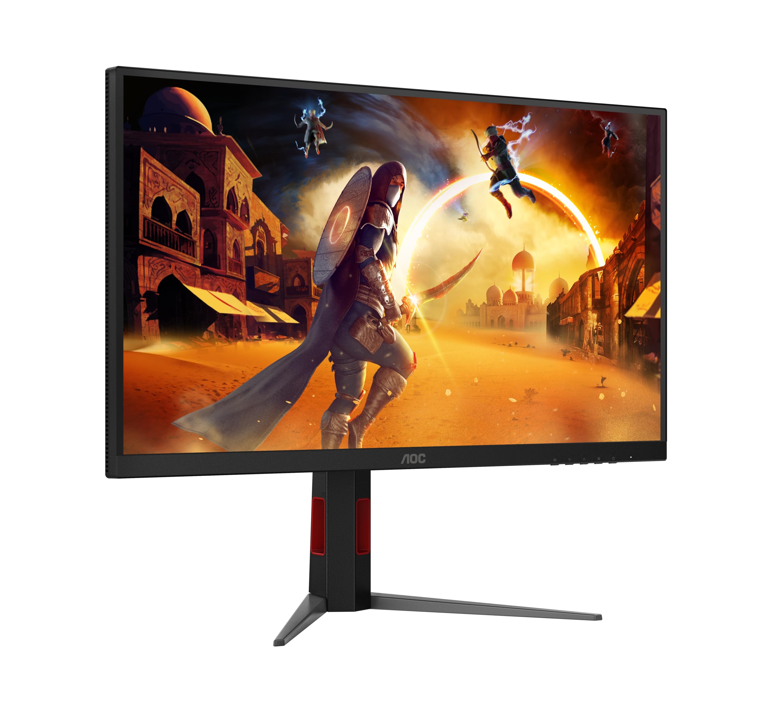 AOC Gaming Moniteur U27G4XM 27 Pouce, Dual Mode Fast IPS Dalle, 1ms GtG, HDR1000, G-Sync Compatible, Ajustable en Hauteur, USB Hub(3840x2160@160Hz; 1920x1080@320Hz HDMI 2X 2.1 DP 1x 1.4) Noir