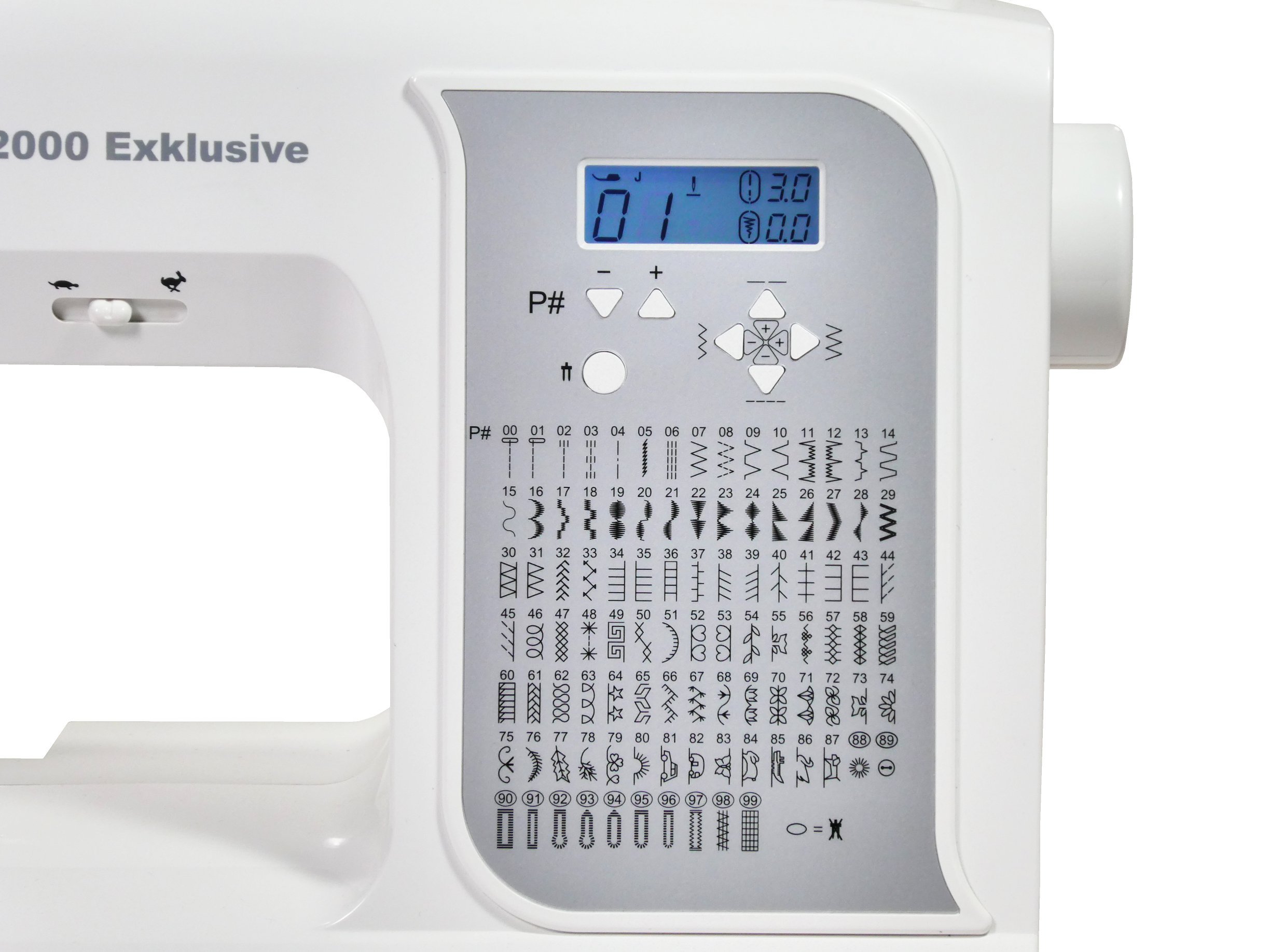 W6 WERTARBEIT W6 N 2000 Exklusive Computer-Nähmaschine-Nähen, Patchen, Quilten (100 Programme)