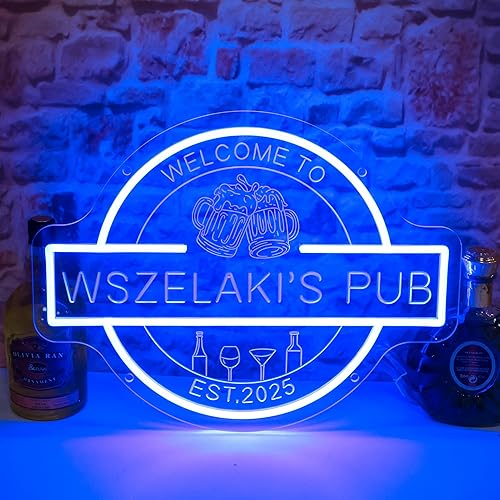 Miniatura 11 de Letrero de neón LED personalizado para bar en casa, letrero de neón para bar personalizado con control remoto de temporización para decoración de