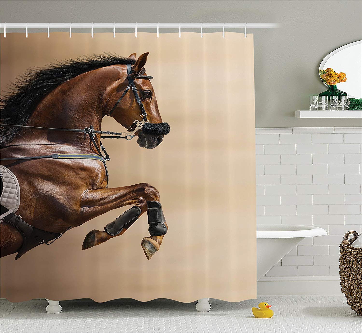 HorseThemed Shower Curtains Curtains & Drapes