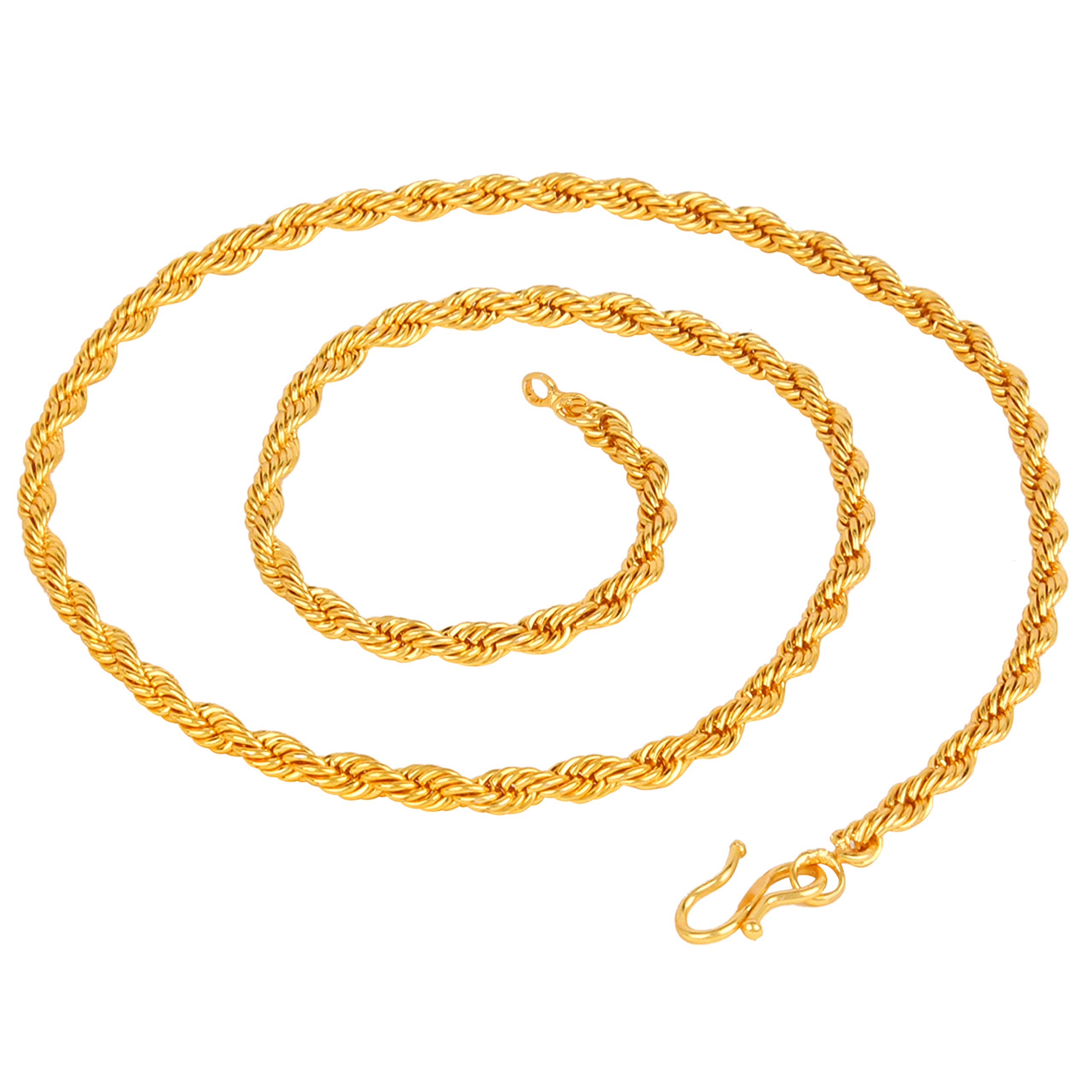 Fashion Frill Gold Plated Chain Necklace For Men Boys Women Girls Jewelry Elegant Design Jewellery Gift (B074M8DT5R) Amazon Price History, Amazon Price Tracker