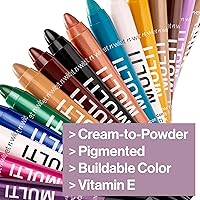 Vista 36 de wet n wild Color Icon MultiStick - Sombra de ojos en crema, maquillaje multifuncional, café oscuro (Cheat Day)