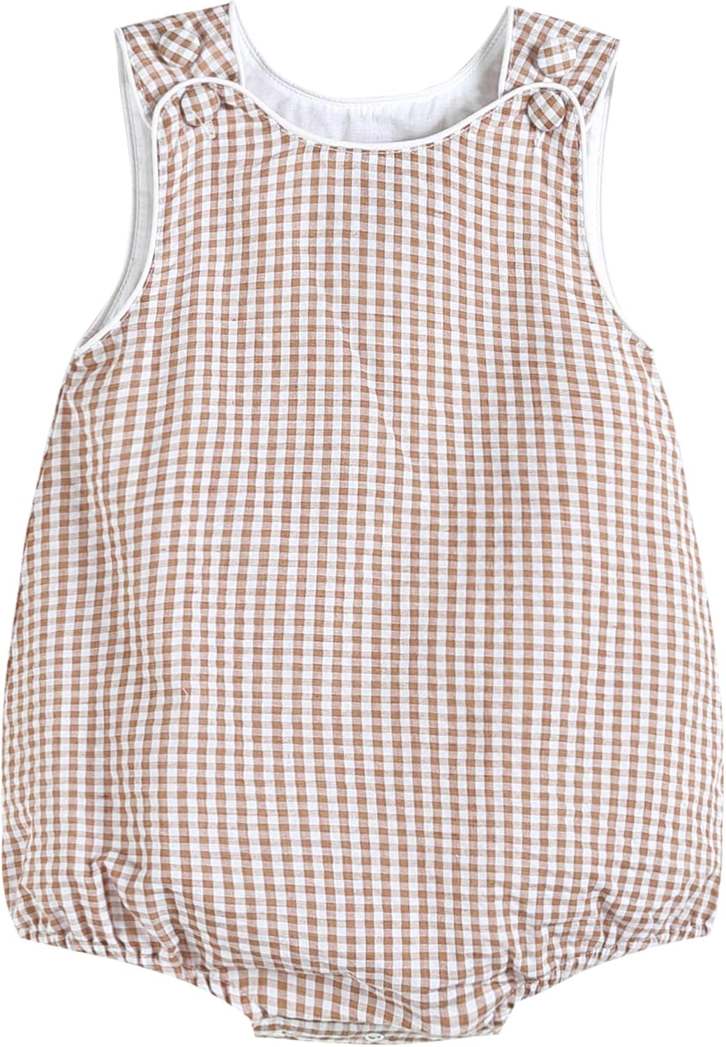 Lil cactus Baby & Toddler Boys and Girls Seersucker or Gingham One-Piece Bubble Romper Cotton Summer Outfit with Snaps Wear