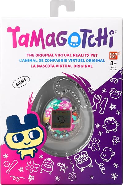 BANDAI, Tamagotchi Mascota Virtual Original Tama Picnic, Multicolor 42988, Juguete electrónico para Mayores de 8 años - 4