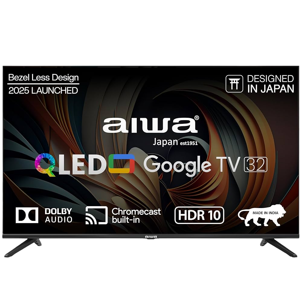 Aiwa 80 cm (32 inches) QLED Display | Smart Google TV | HD