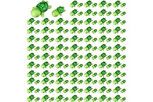 120Pcs Little Green Sea Turtle Figurines for Decoration and Display