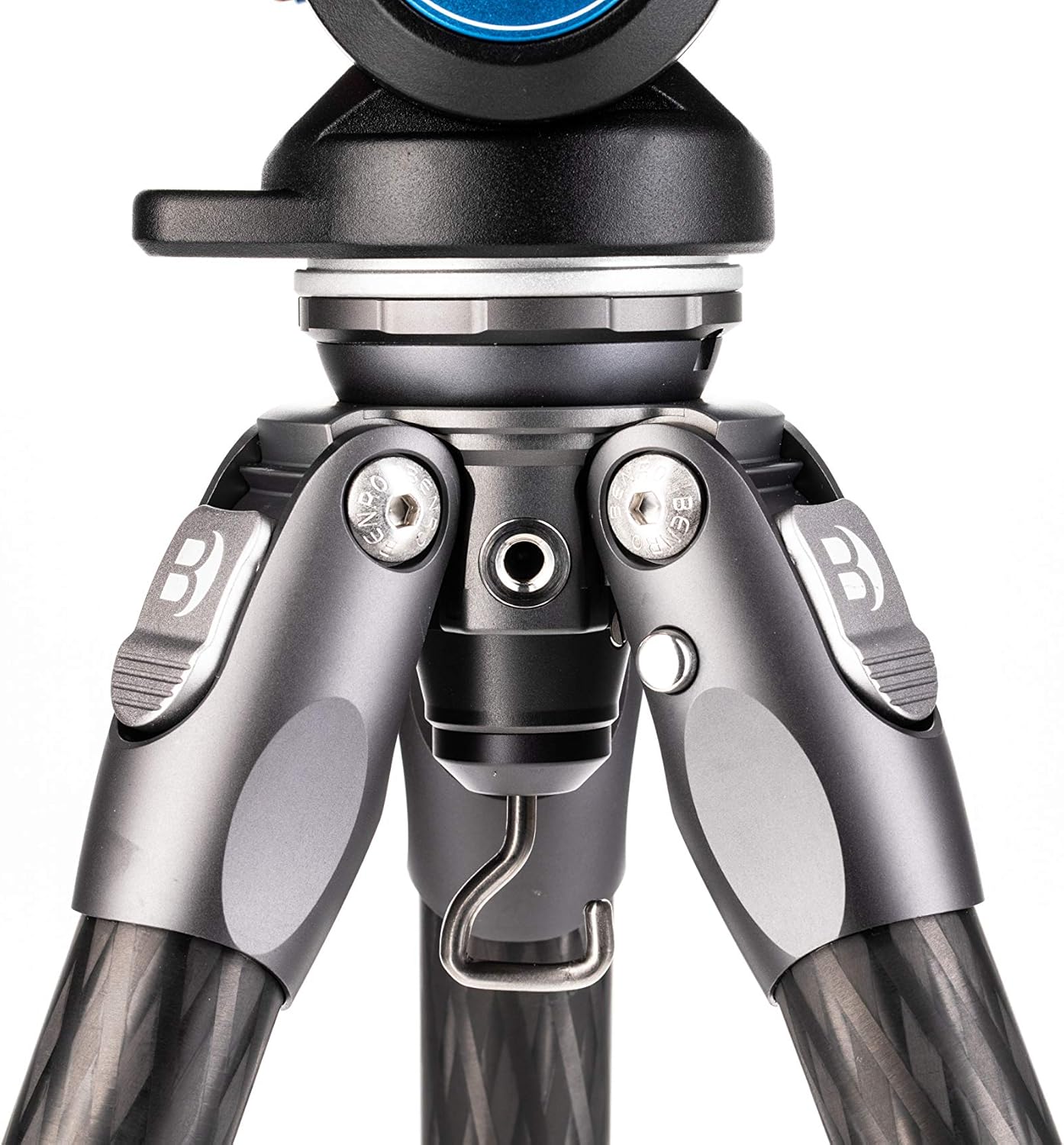 Benro Tortoise Columnless Carbon Fiber Travel Tripod Kit with S4PRO Flat-Base Video Head, 4-Section Legs, Low Minimum Height & 8.8 lb Payload (TTOR24CLVS4PRO)