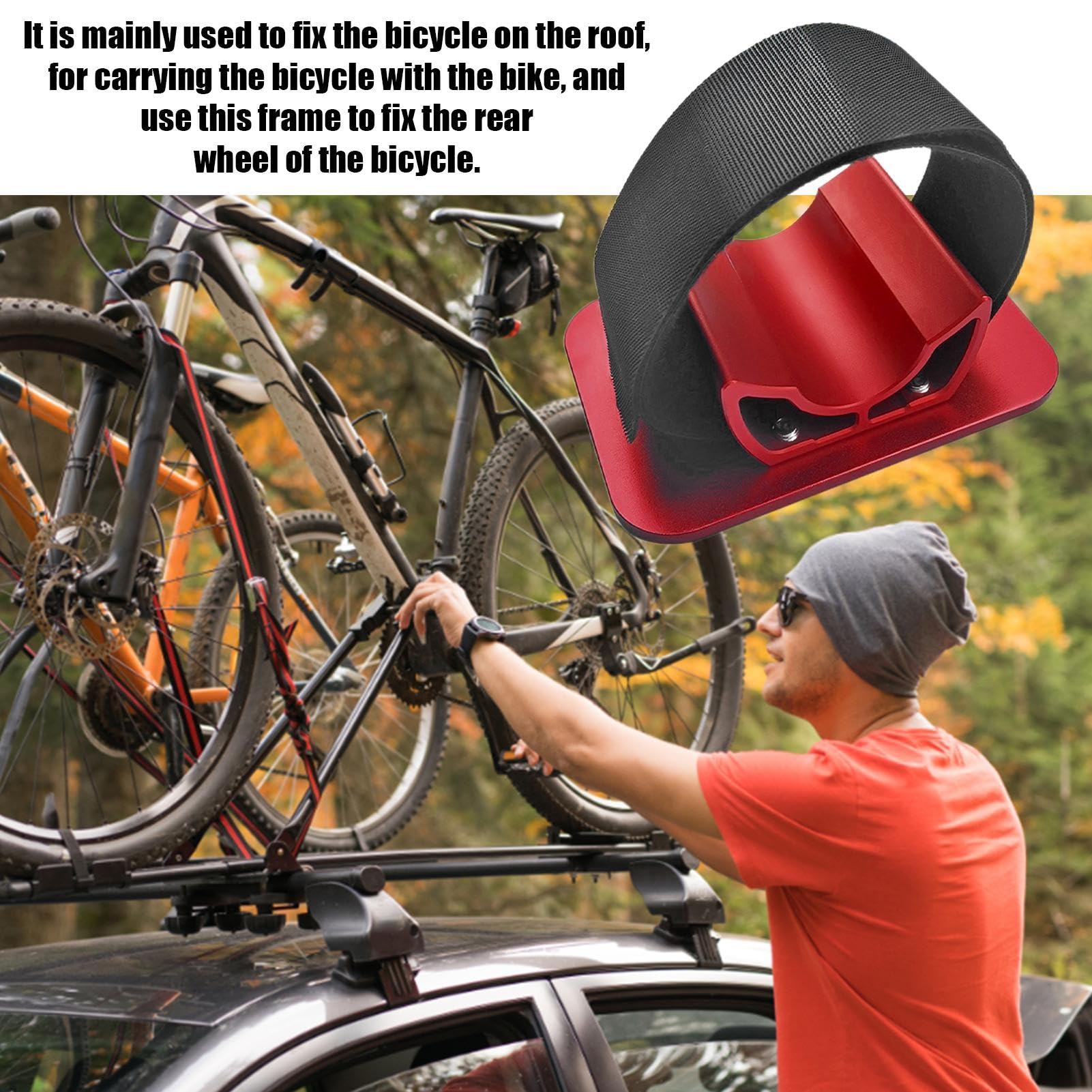 Support de Fourche de vélo à dégagement Rapide – Bloc de Fourche de vélo Universel en Alliage d'aluminium | Espace de Chargement et galerie de Toit pour Voitures Porte-vélos Robuste pour Un Transport