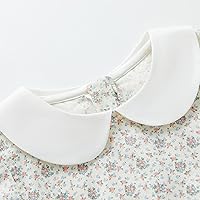 Vista 4 de pureborn Vestido de algodón de manga corta y larga para bebé niña pequeña 0-6T