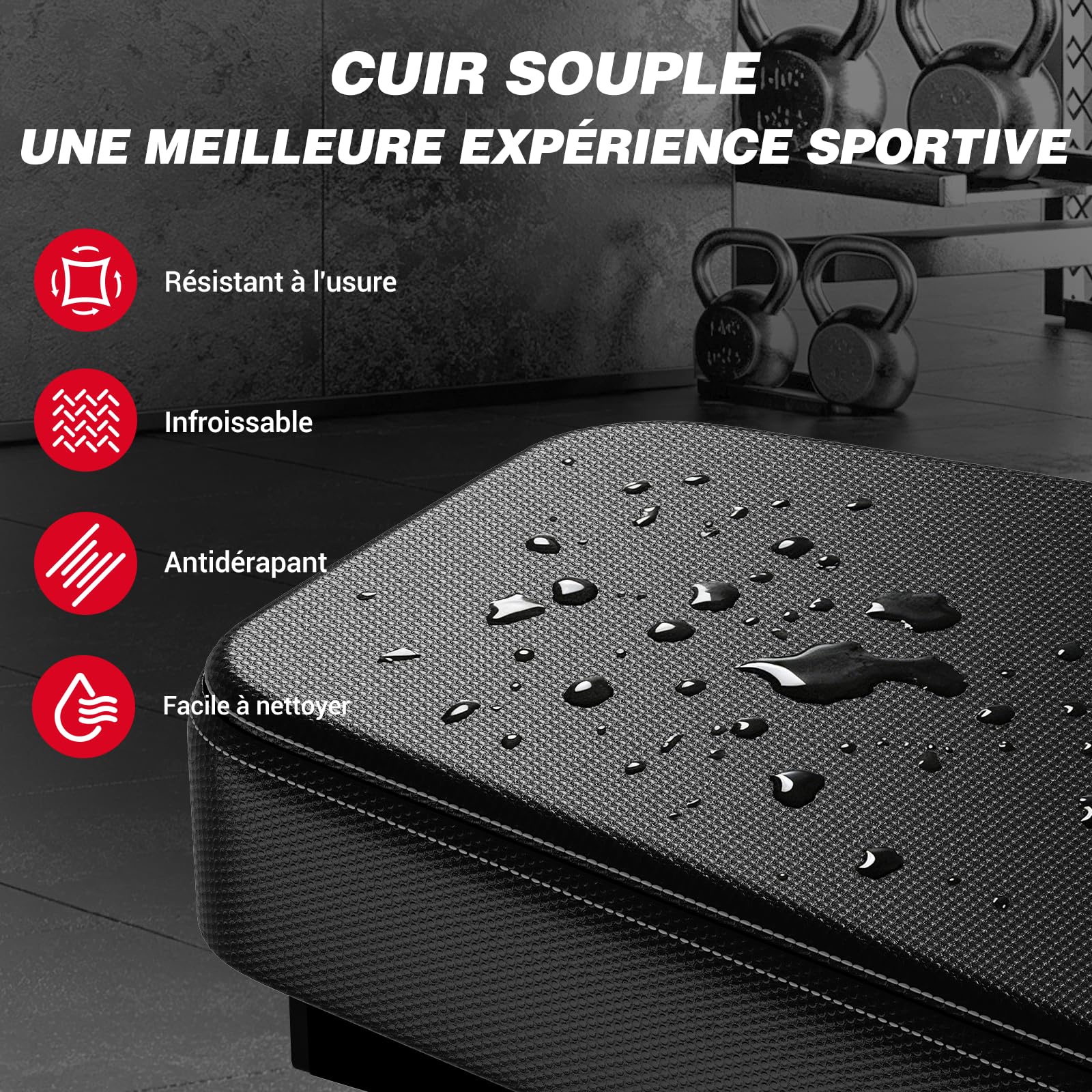 Keppi Banc de Musculation, avec 600 kg Capacité, Banc de Musculation Multifonction pour Entraînement à Domicile, Banc d'Abdominaux, Développé Couché & Fitness Corporel - Bench1000 Pro