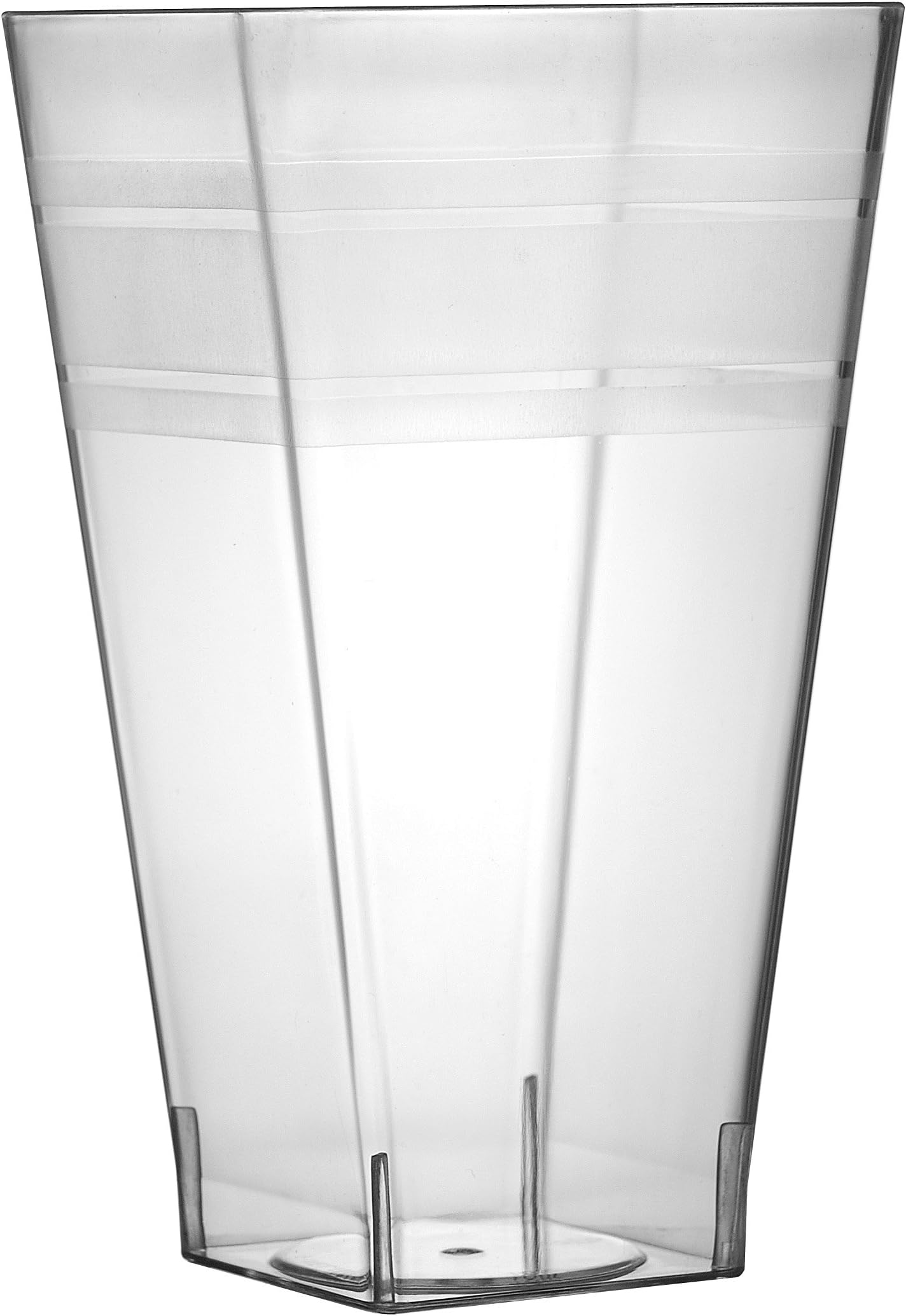 Fineline Settings Wavetrends Clear Square 10 oz. Tumbler 168 Pieces