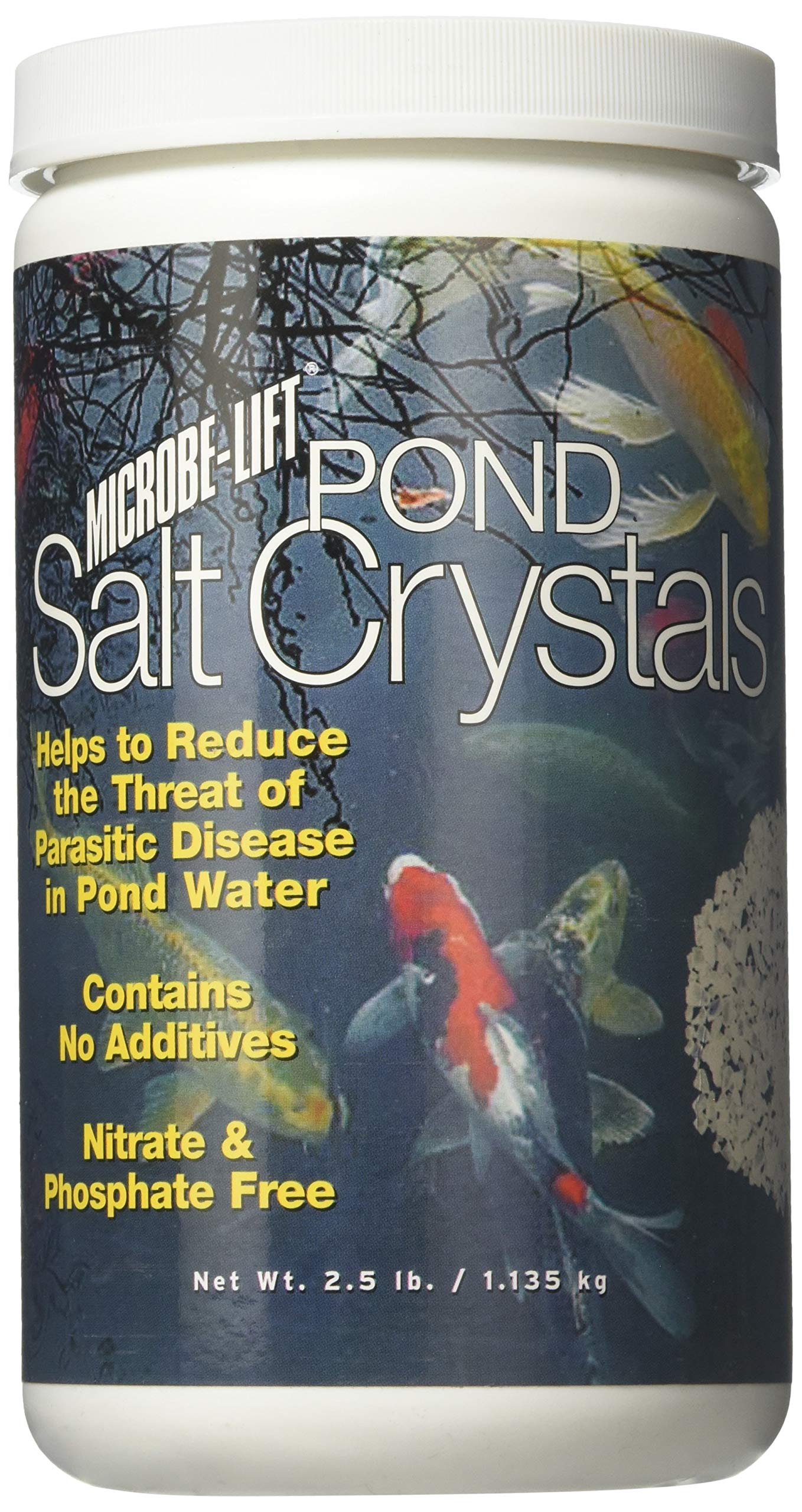 AEL20356 Microbe Lift Pond Salt Crystals Pond Conditioners for Aquarium, 2.5-Pound