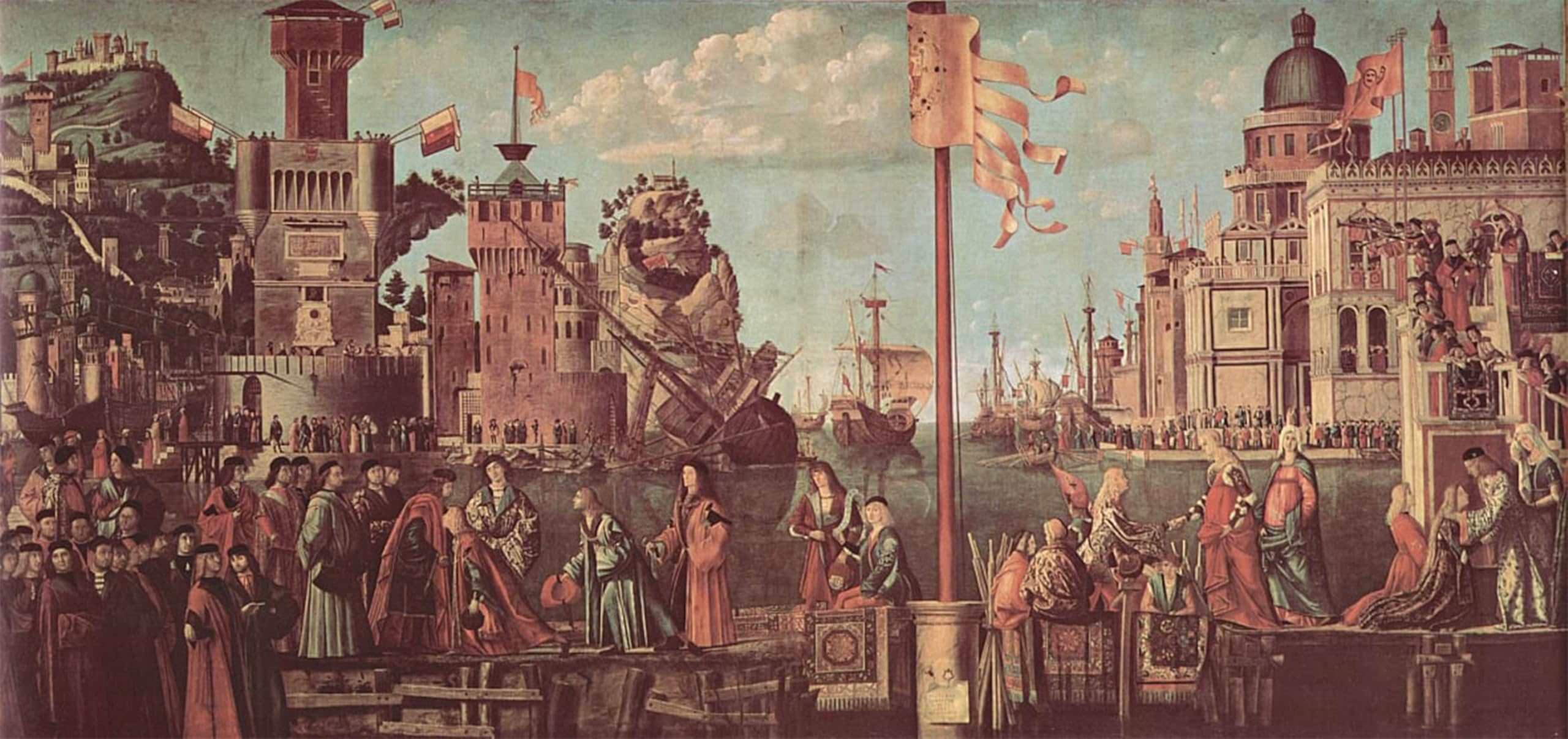 SERENDIPITP Aesthetic Poster Photo Wall Print Retro Picture Painting Cycle to the Legend of St Ursula by Vittore Carpaccio Modern Wall Artwork for Home Decor 60x90cm