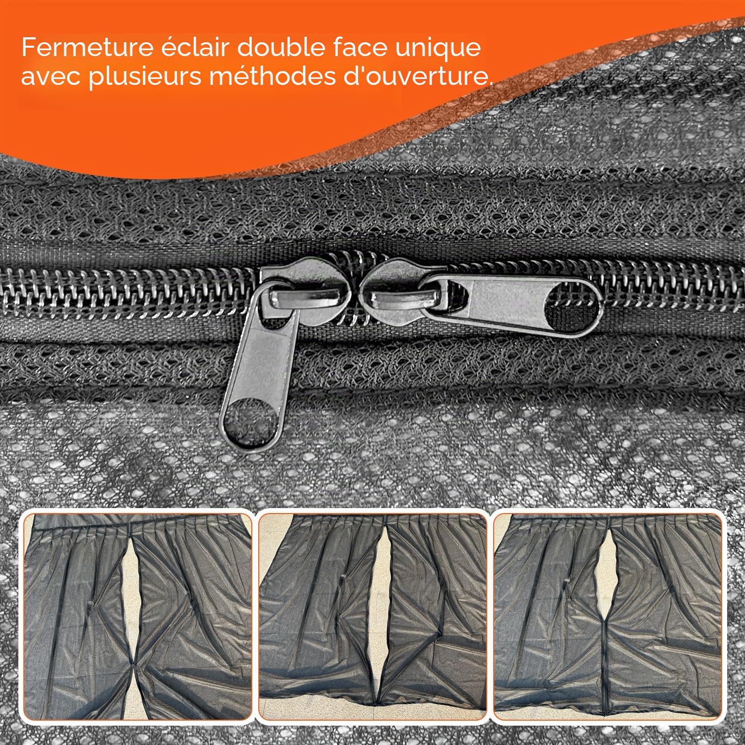 Moustiquaire Magnétique pour Fourgon,180x145cm Filet Anti-Insectes Porte Coulissante Compatible avec Mercedes Sprinter Ford Transit, Protection Anti-Insectes et Ventilation pour Camping-Car & Van