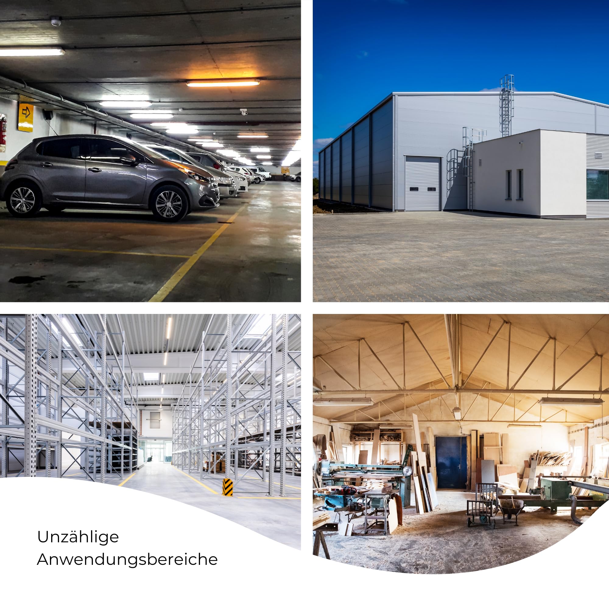 LED Feuchtraumleuchte 29W IP66 - 1477mm Nassraumleuchte 4000K Neutralweiß