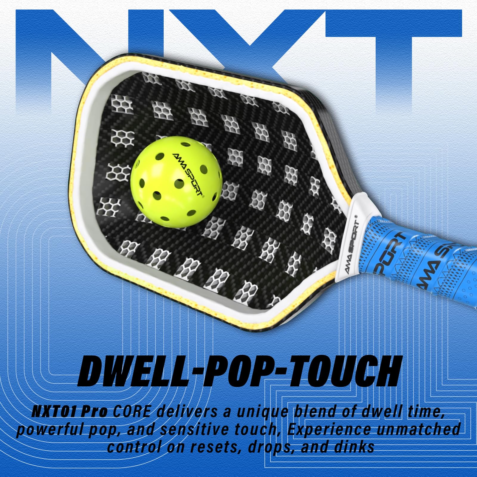 NXT 01 Propulsion Frame USAPA Approval Pickleball Paddle-Upper