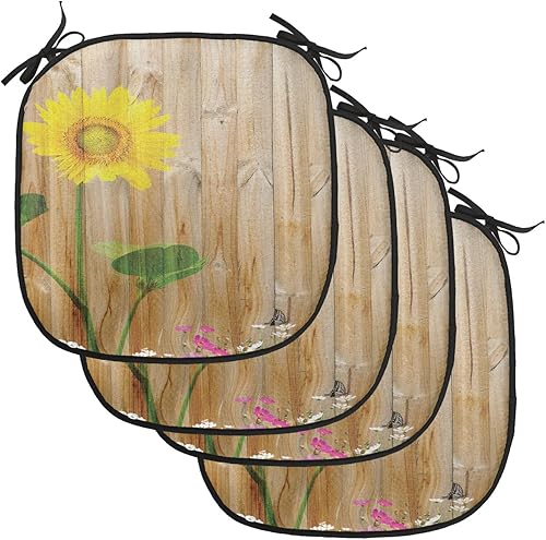 Vista 227 de Lunarable Orient - Juego de 6 cojines de asiento para silla, diseño de estrellas marroquíes, espirales y curvas abstractas, ilustración oriental