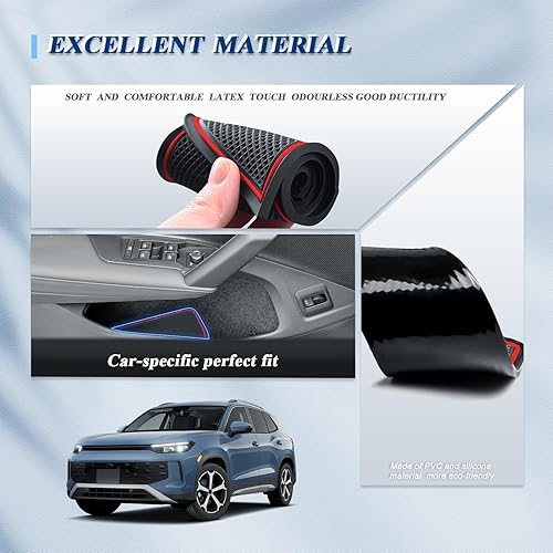 Vista 113 de BIBIBO Alfombrillas con ranura para puerta de automóvil Accord 2023 2023 2024, almohadillas de ranura para puerta de Honda Accord 2023 2024