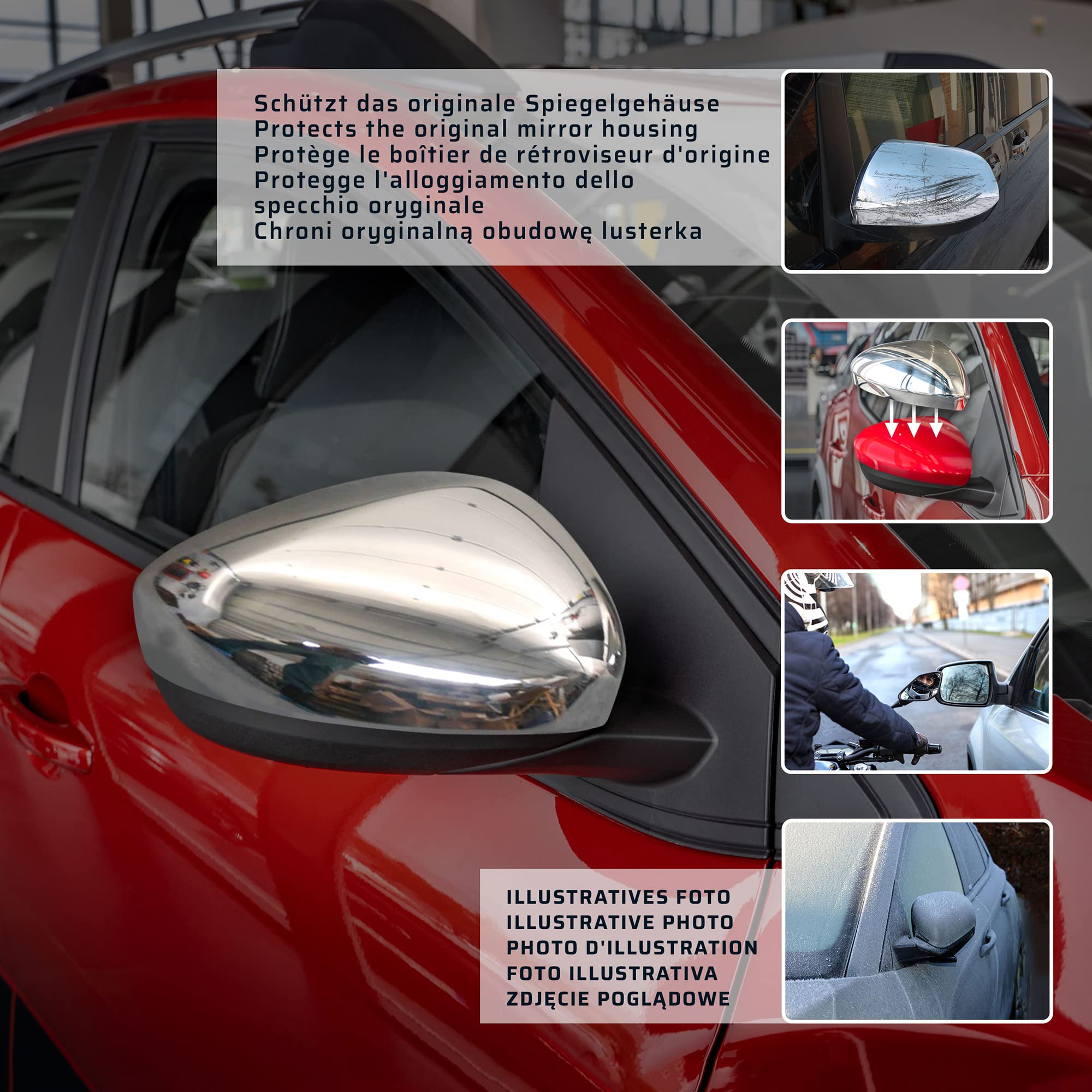 Spiegelkappen Spiegelabdeckung Für Mercedes Viano 2010-2014 Chrom
