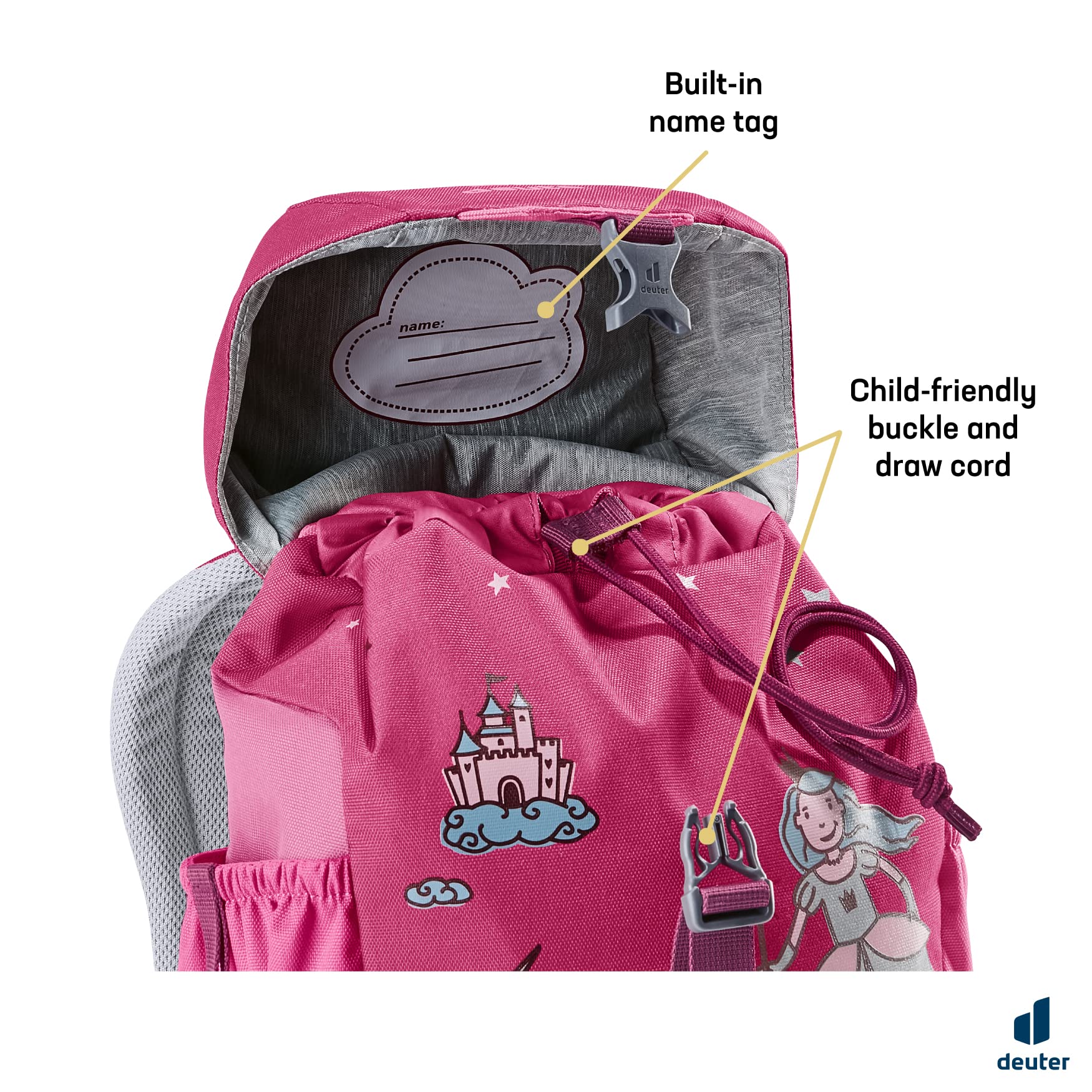 Deuter Uniseks - Dzieci 3610121 Plecak Dziecięcy, Rózowy, 8 l