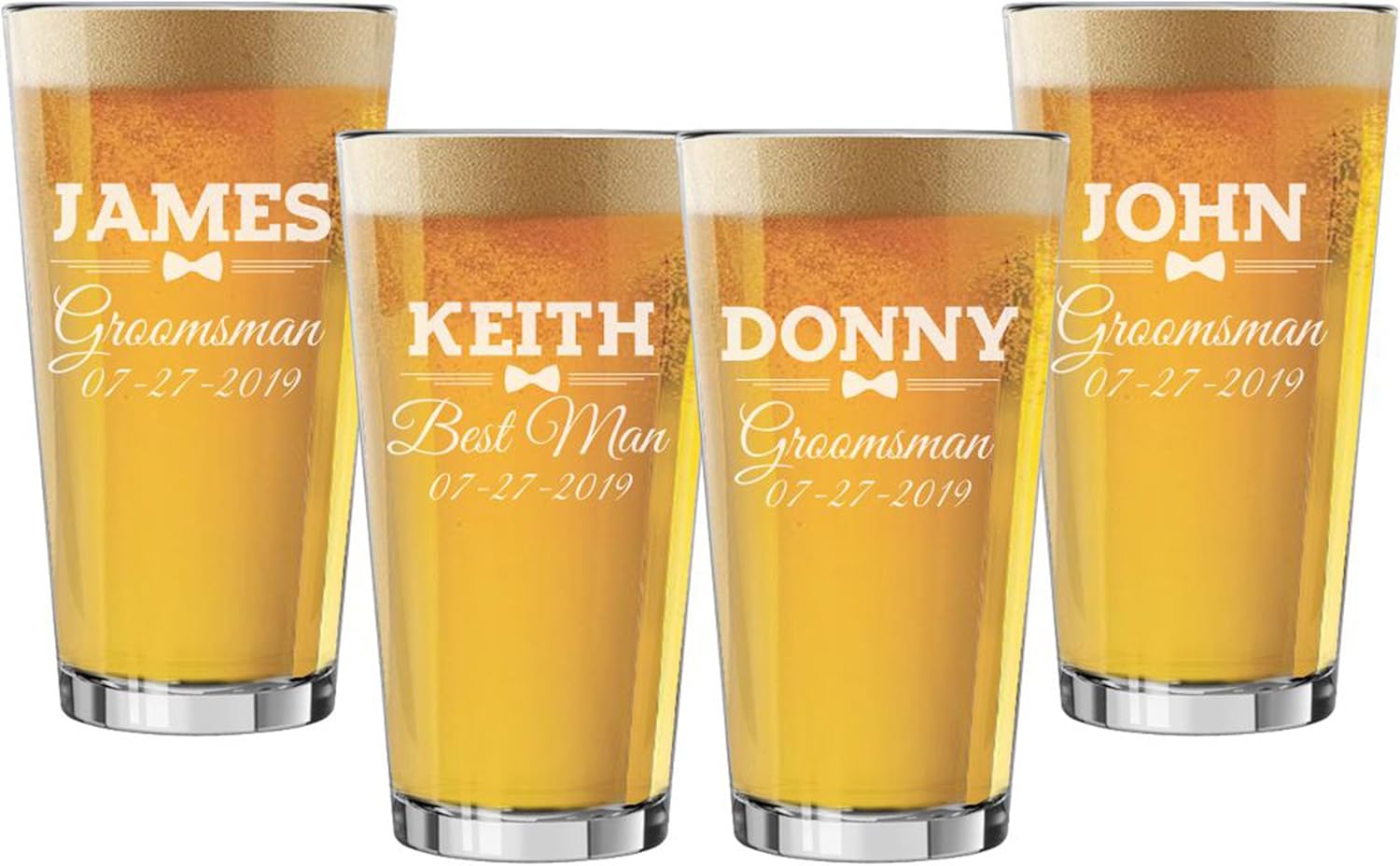 Set of 3, Set of 5, Set of 7 and more Groomsman Wedding