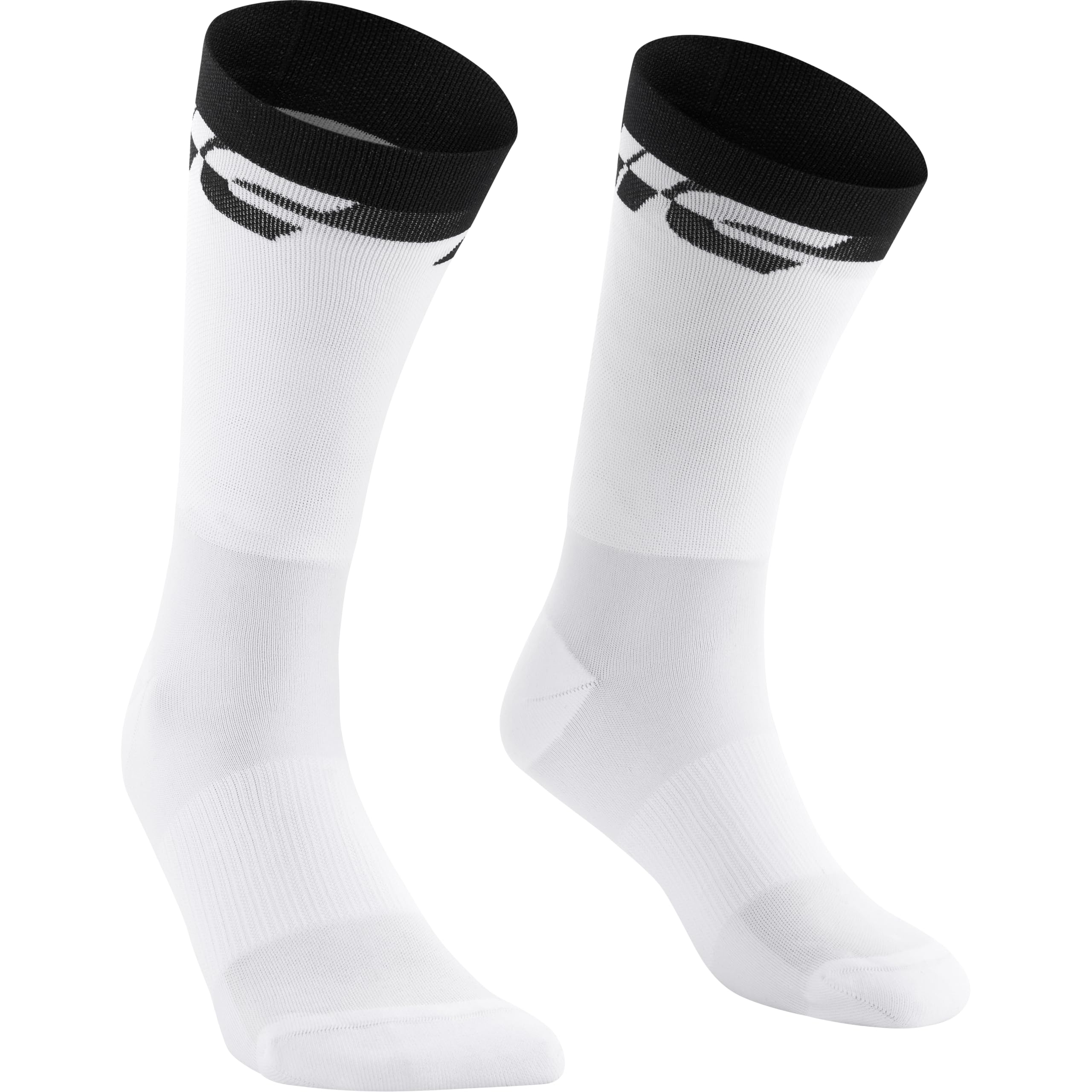 MAVIC Unisex Ksyrium High Cycling Socks, White/Black, M (39-42)