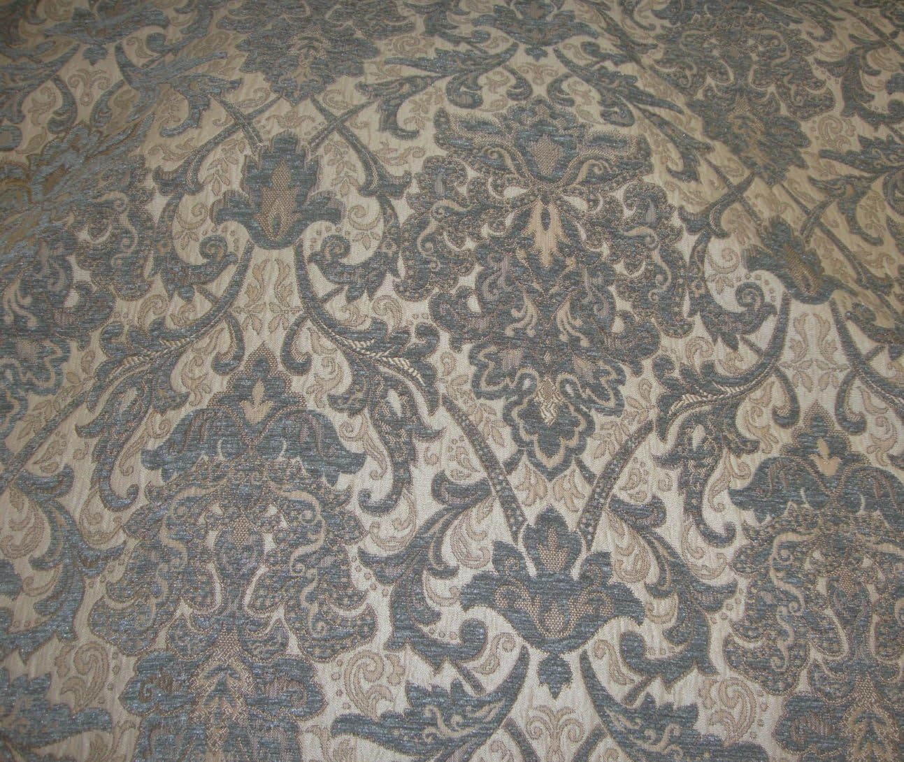 luvfabrics 57" Wide Royalty Damask Chenille Upholstery Drapery Fabric by The Yard