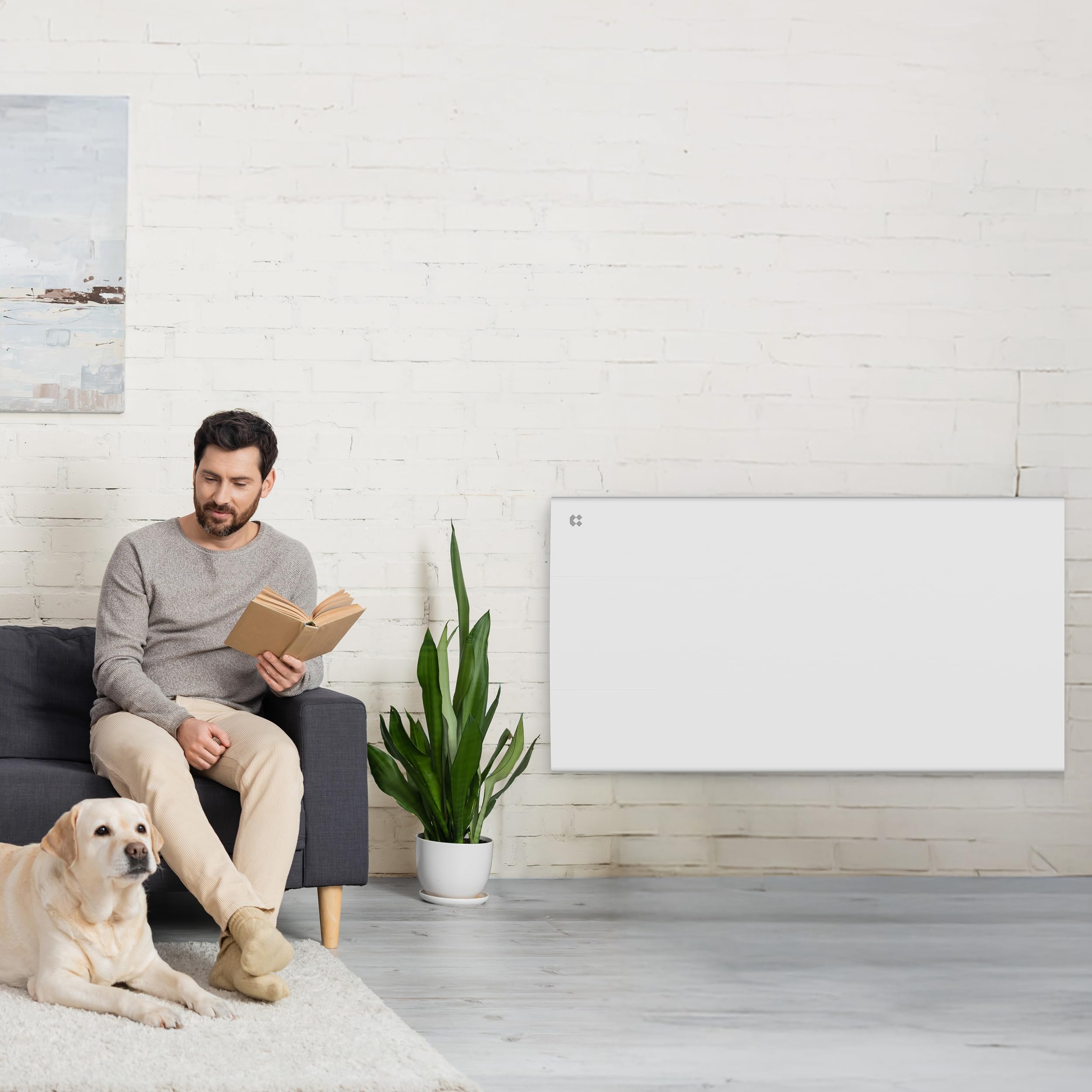 CIARRA CBHT15E Radiateur Céramique Inertie 1500W - Chauffage Électrique Intelligent avec PID, Détection Fenêtre, Programmation Hebdomadaire & Verrouillage Enfant,(10-20㎡)