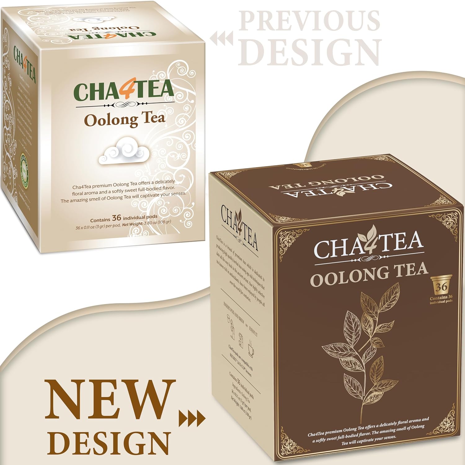 Cha4TEA Oolong Tea Pods for Keurig