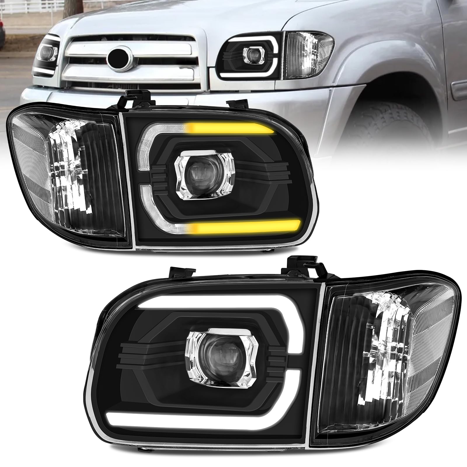 ELH SEQ DRL Projector Headlights