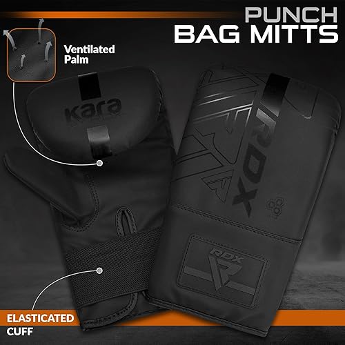 Miniatura 6 de RDX Saco de boxeo pesado de 5 pies para entrenamiento profesional, 55 libras prellenado con capacidad máxima de llenado de 110 libras, juego de 3