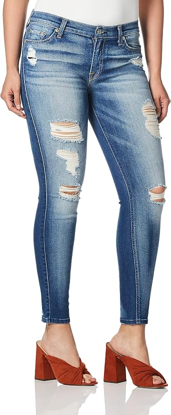 Mid Rise Skinny Fit Ankle Jeans 
