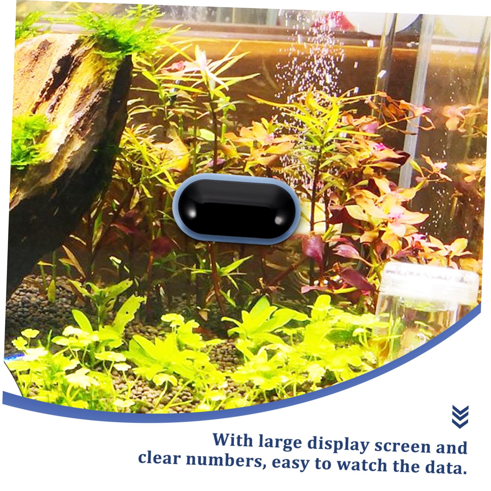 BESPORTBLE 4stücke Digitaler Aquarium Thermometer Wasserthermometer Mit Großer -anzeige Für Präzise Temperaturmessung Im Fischbecken Terrarium Und Pool Und Einfach Zu Bedienen