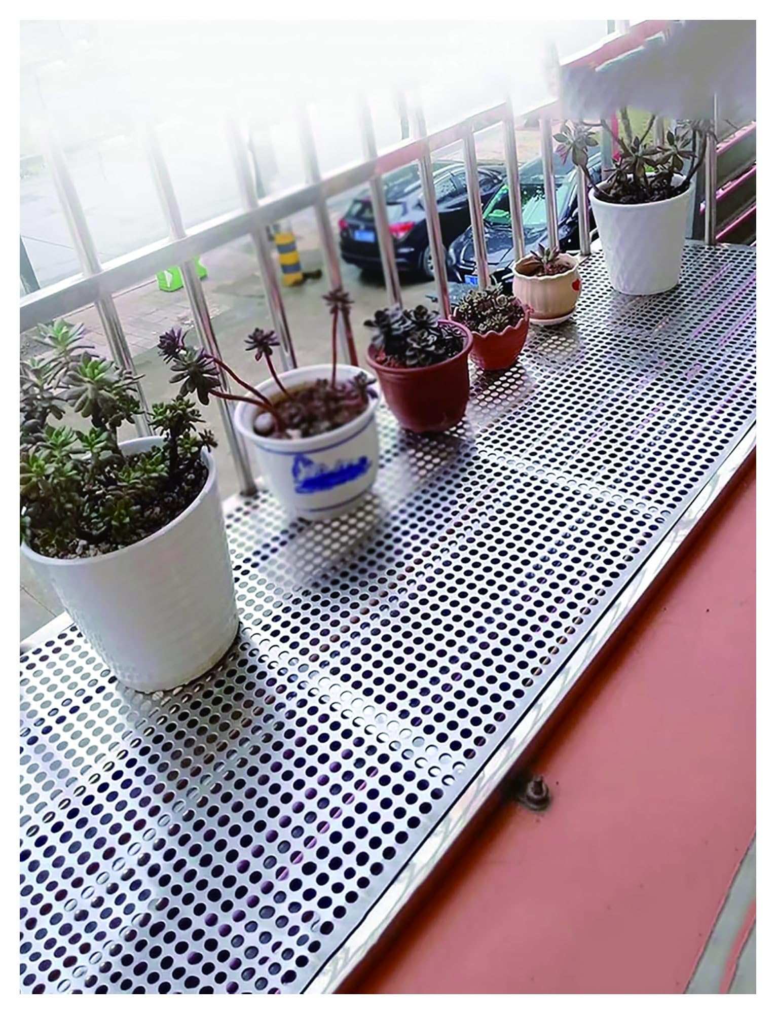 Filet de protection de balcon en acier pour sécuriser les fenêtres de l'appartement familial