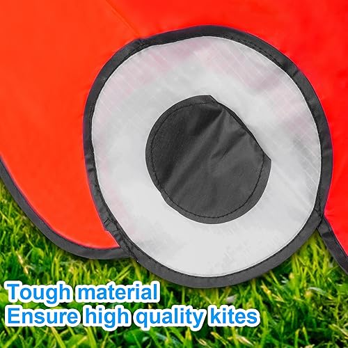 Miniatura 2 de Cometas grandes de pulpo, cometas de playa fáciles de volar para adultos y niños, actividades de juego al aire libre (rojo)