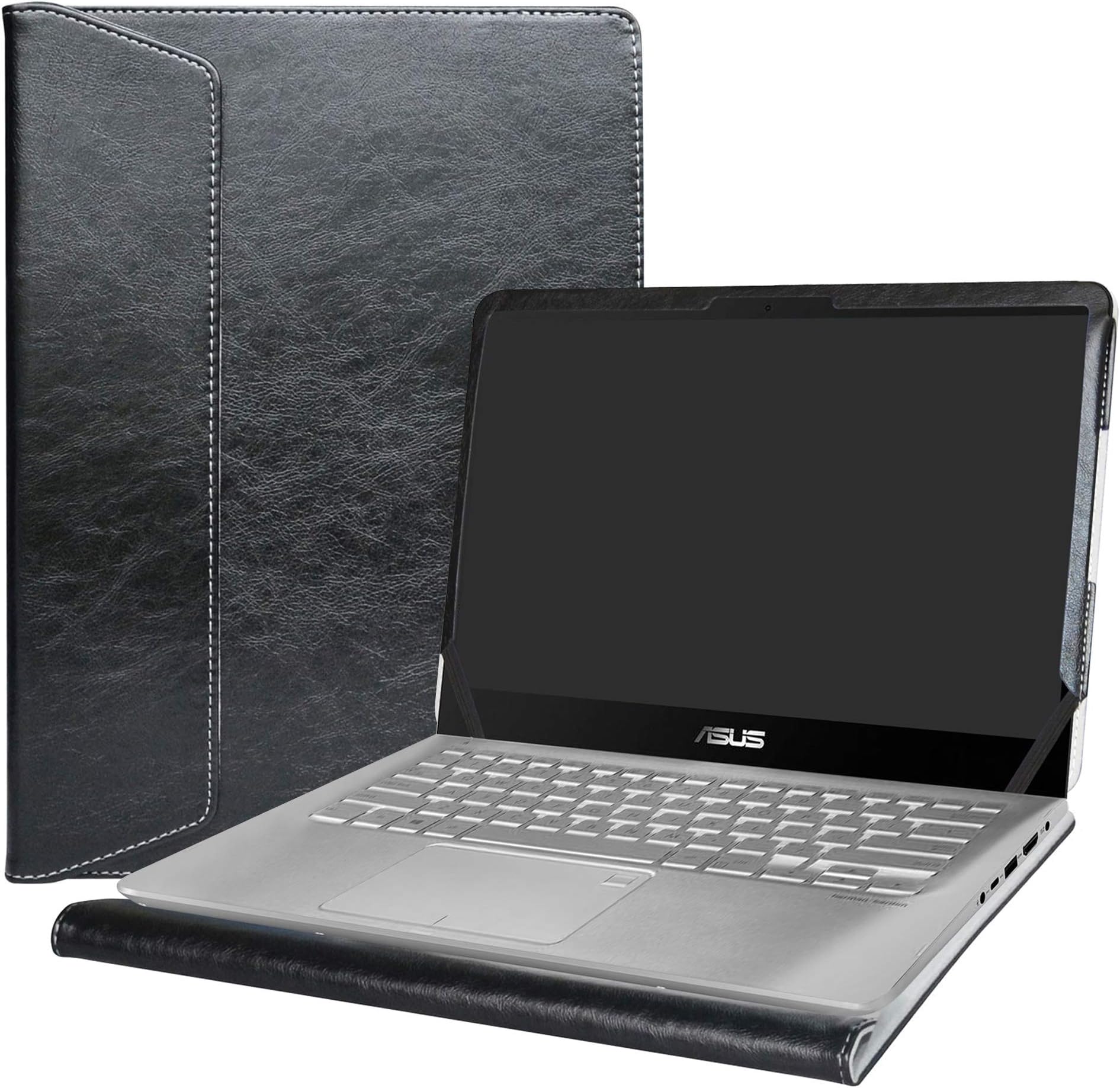 Alapmk Protective Case For 14" Asus Q405UA & VivoBook S14 S410 S410UA S410UQ/VivoBook Flip 14 TP410UA TP410UR TP401CA TP401NA/ZenBook Flip 14 UX461UN UX461UA & Acer Aspire 5 A514-54 Laptop,Black
