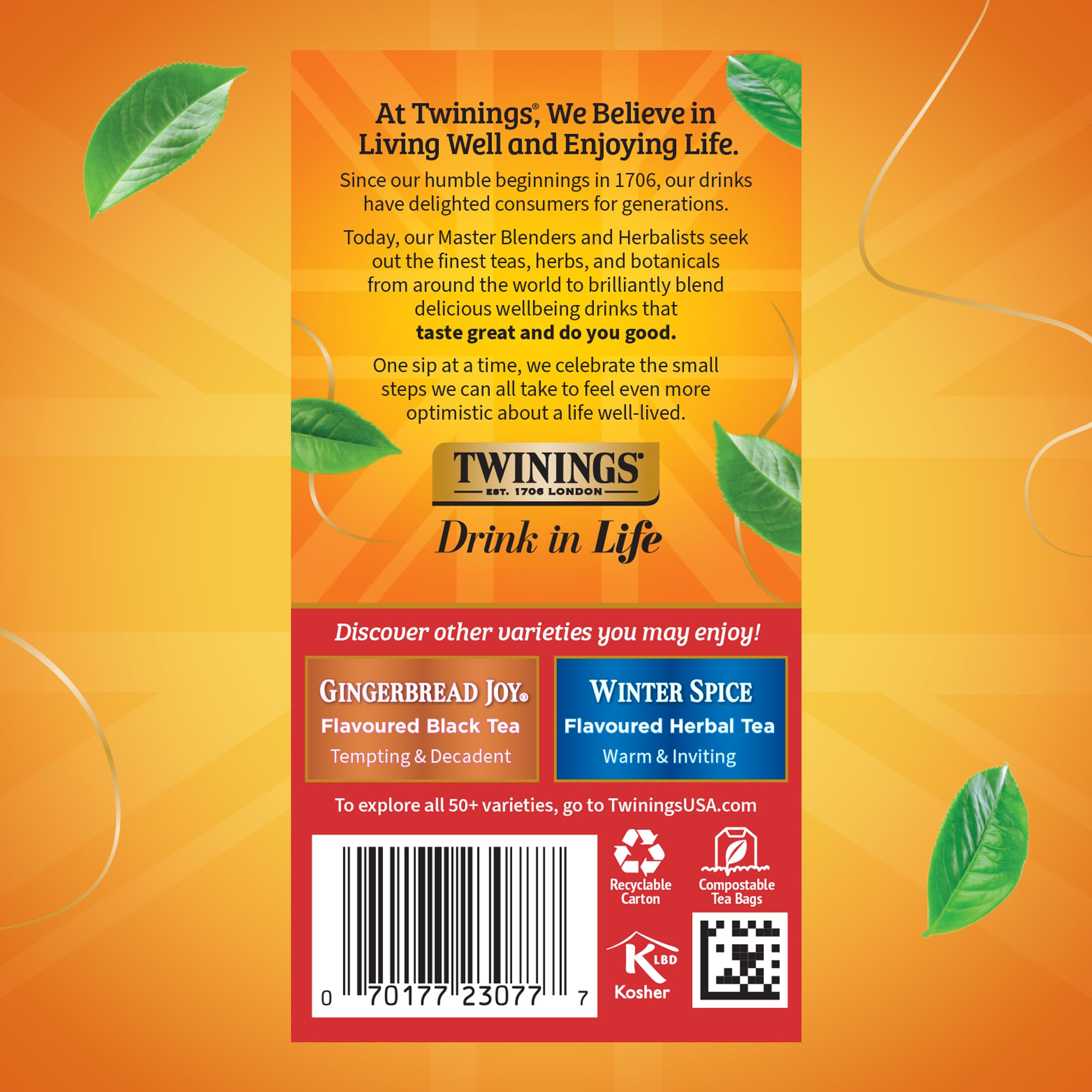 Amazon.com : Twinings Christmas Black Tea Individually Wrapped