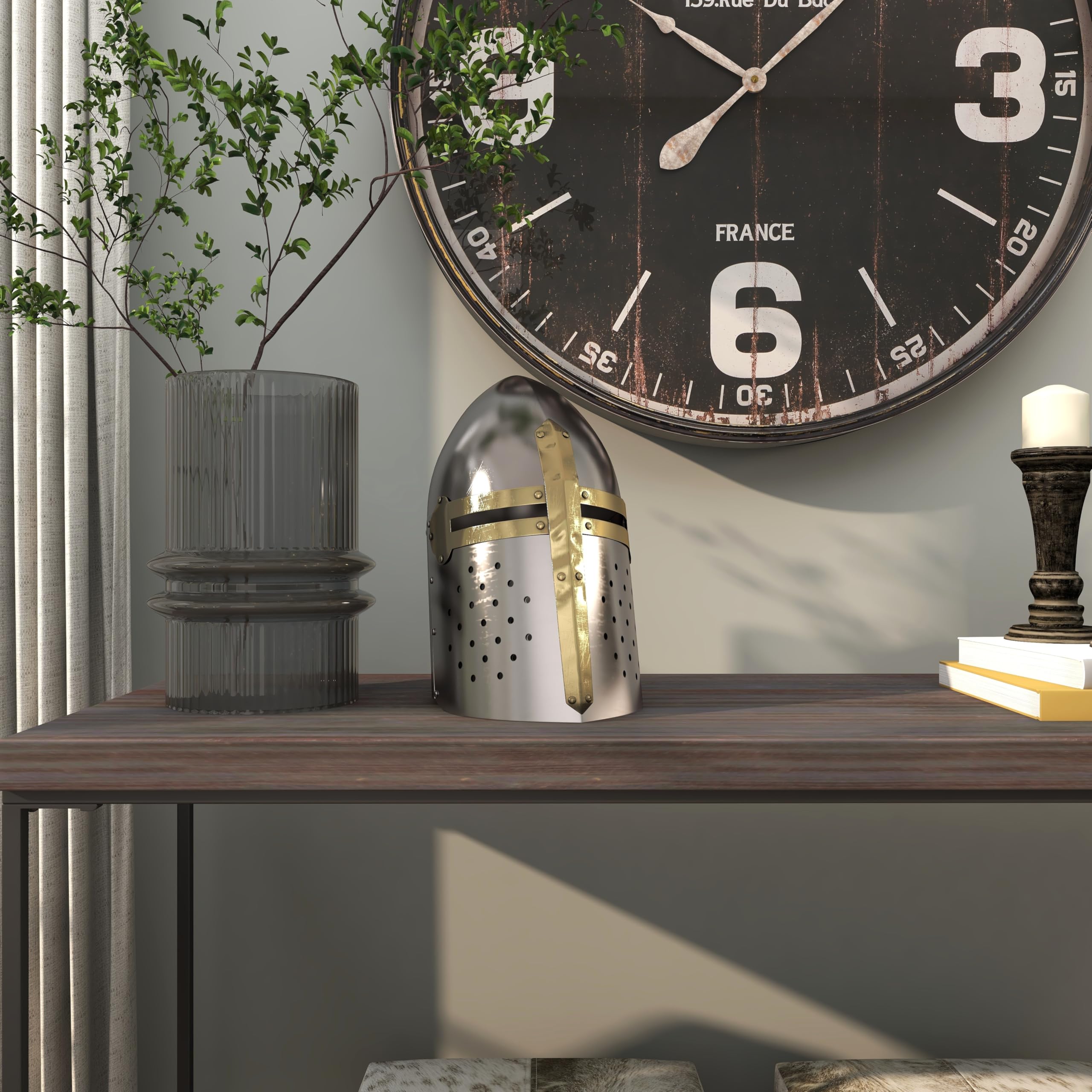 Amazon.co.jp: 中世ヨーロッパ騎士兜 シュガーローフ ヘルメット騎士 甲冑